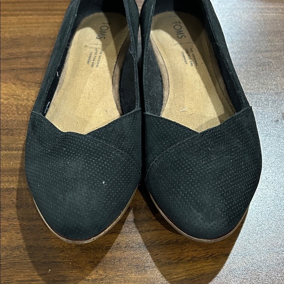 TOMS Women's Classic Jutti Neat Black Flats - Picture 4 of 9